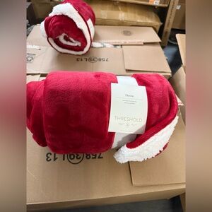 Threshold Red Throw Blanket. 50x60